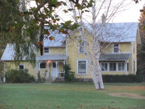 Yellow House in the Fall